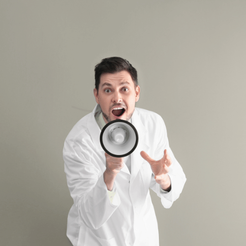 Sample image of a man shouting